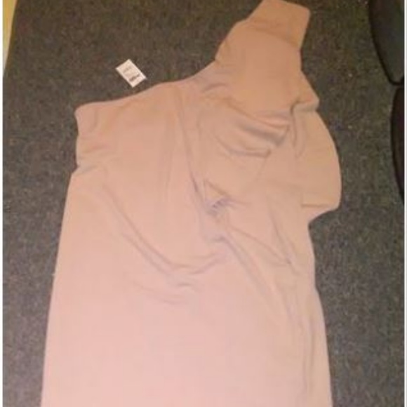 ( Plus Size ) Ruffle One-Shoulder Bodycon Dress - Picture 2 of 2